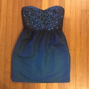 Embellished sweetheart bodice dress
